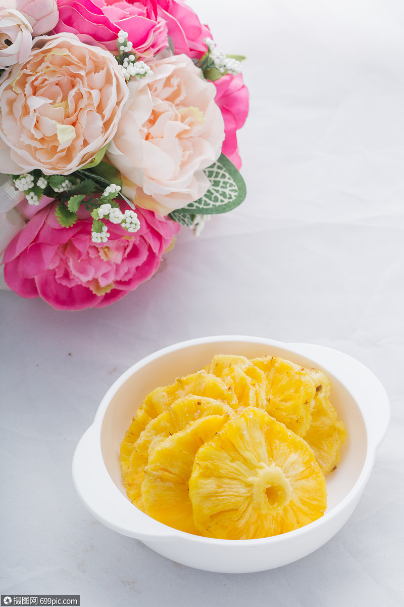 菠萝干蜜饯实拍