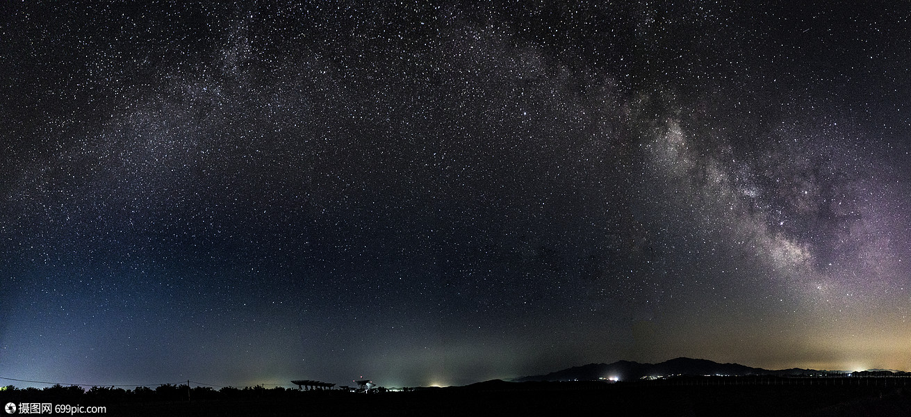 拱门繁星满天闪烁图片