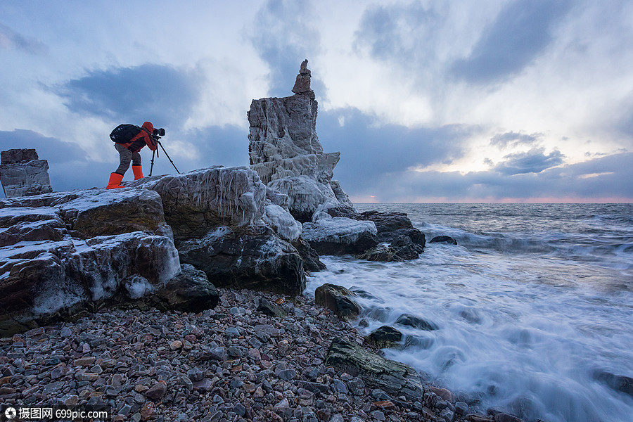 海边摄影师拍摄