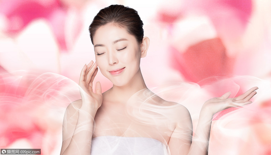 美容护肤海报美白背景美女海报