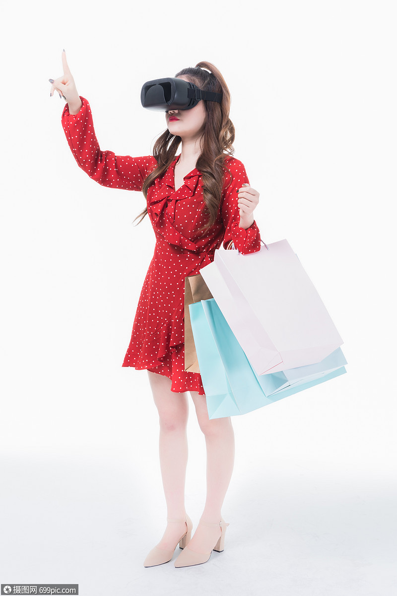 女性vr虚拟现实购物