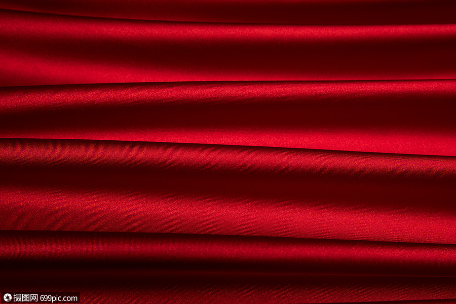 红色丝绸背景素材布艺布