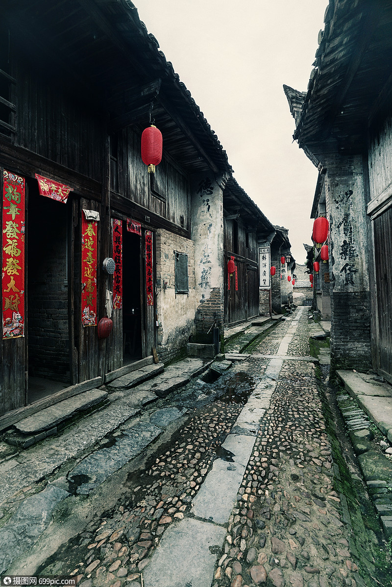 江西渼陂古村风景风光