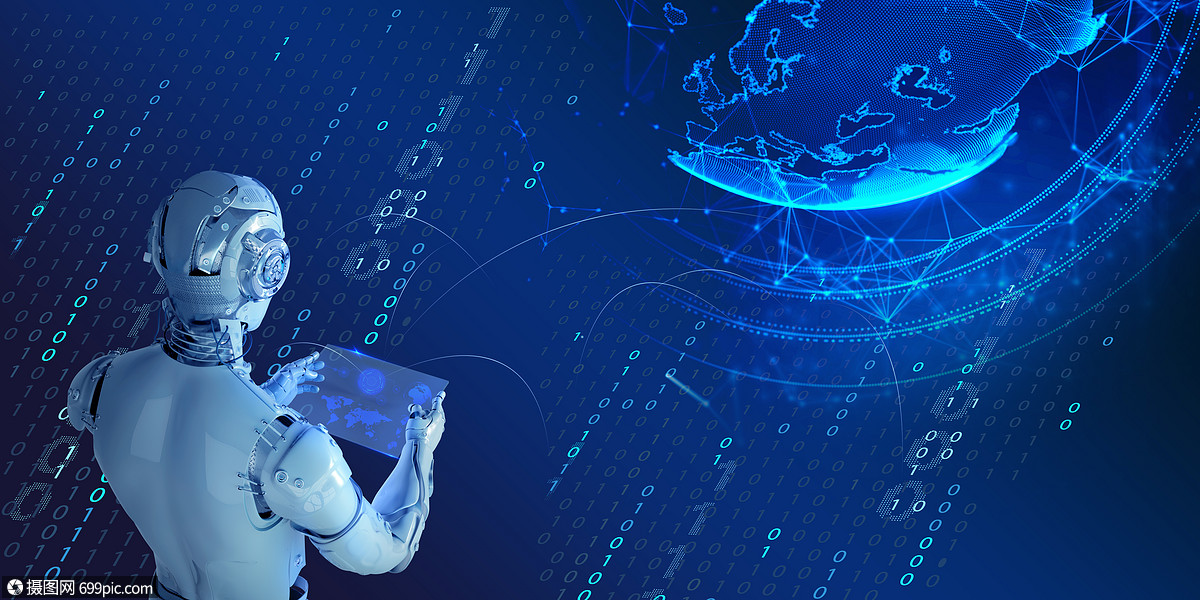 智能科技背景智能化数据库