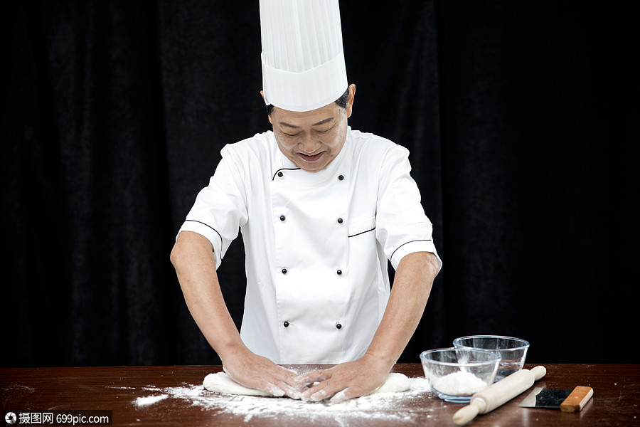 中国厨师照片图片