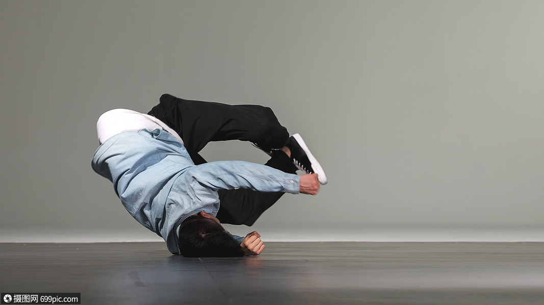 breaking街舞男孩动作人物