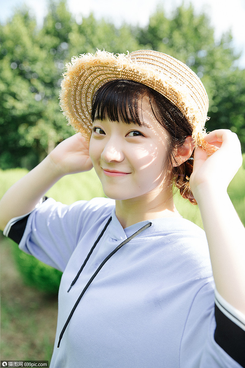 小清新日系少女可爱美丽