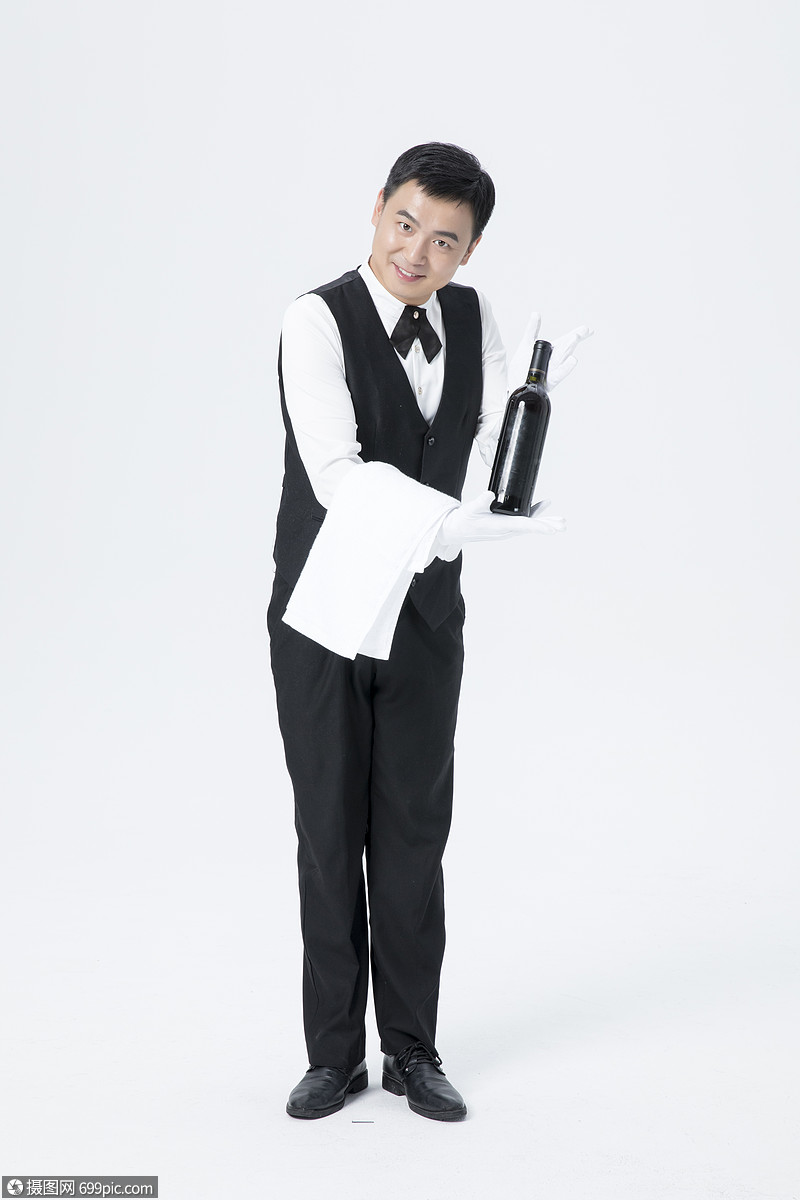 男服务员红酒