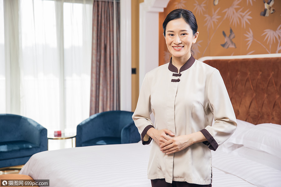 酒店宾馆客房保洁员形象