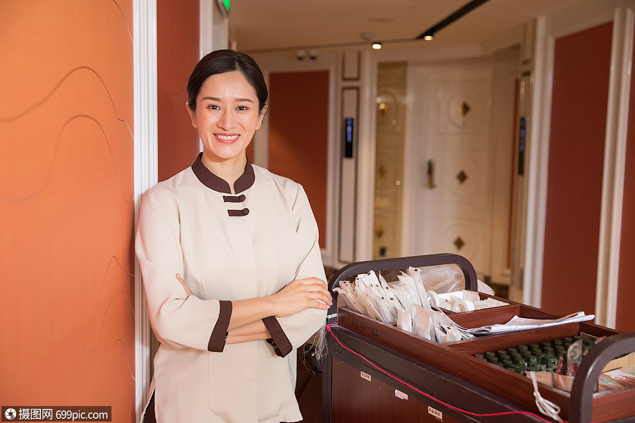 图片 照片 人物情感 酒店宾馆客房保洁员jpg