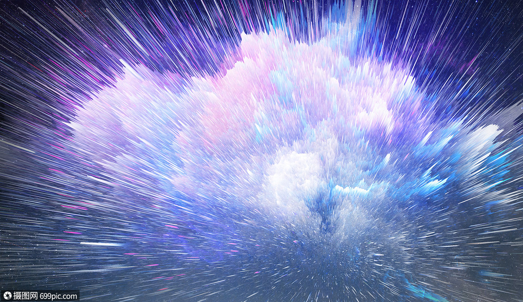 烟雾喷溅颜色粒子图片