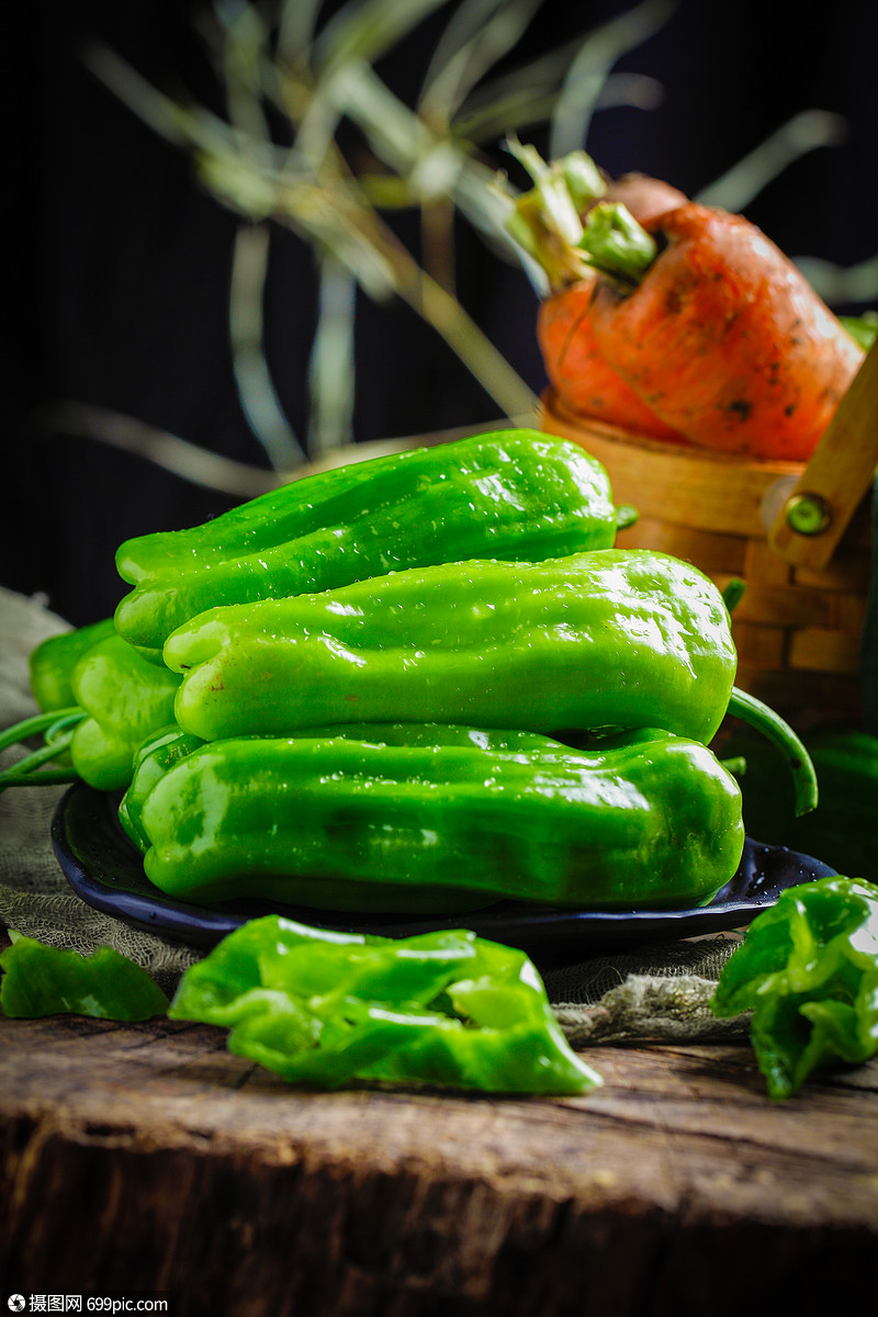 新鲜海椒食材健康图片