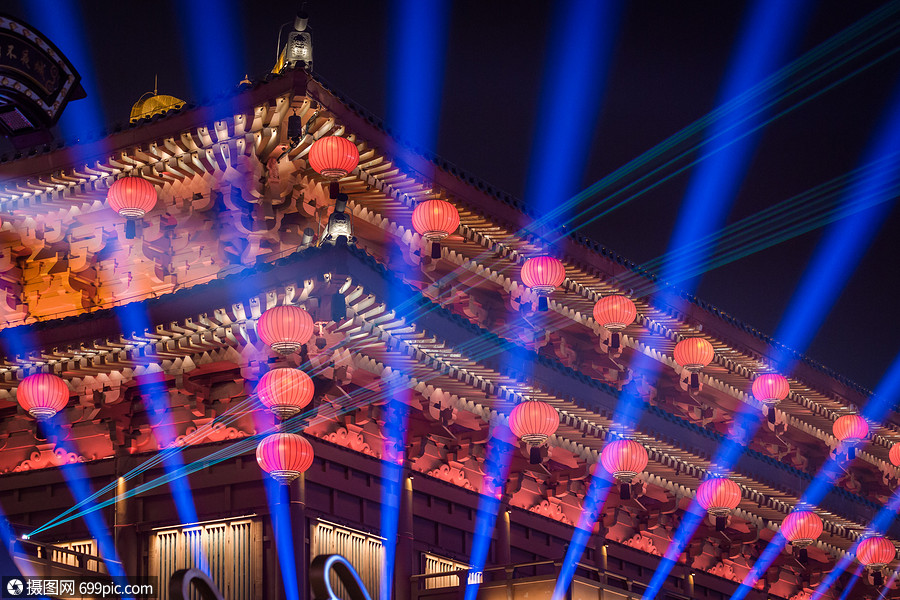 西安大唐不夜城夜景灯光秀