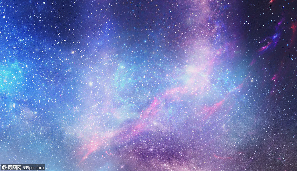 梦幻星空光芒夜空图片