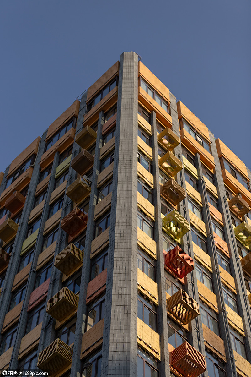 成都市文创中心简约色块全景