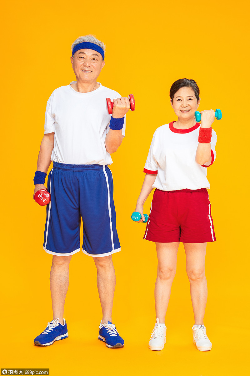 老人健身哑铃