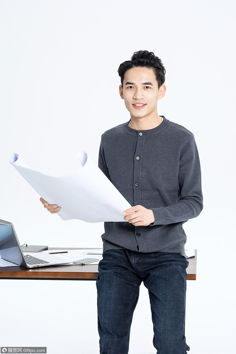 男性工程设计师工程师职业男性