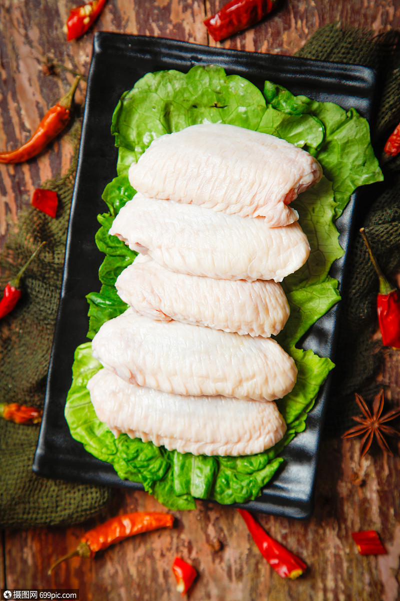 香辣翅中炸翅中油炸翅中