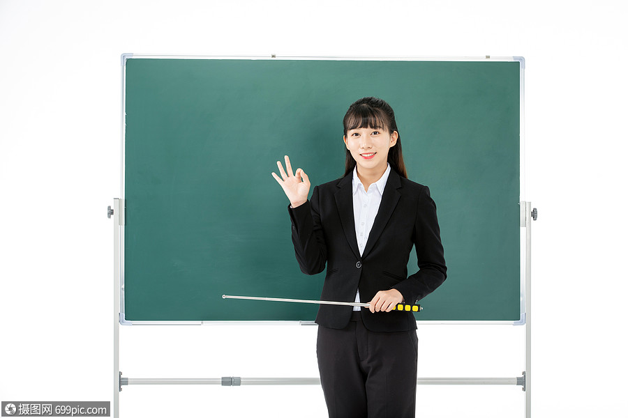 年轻女性教师形象教室老师