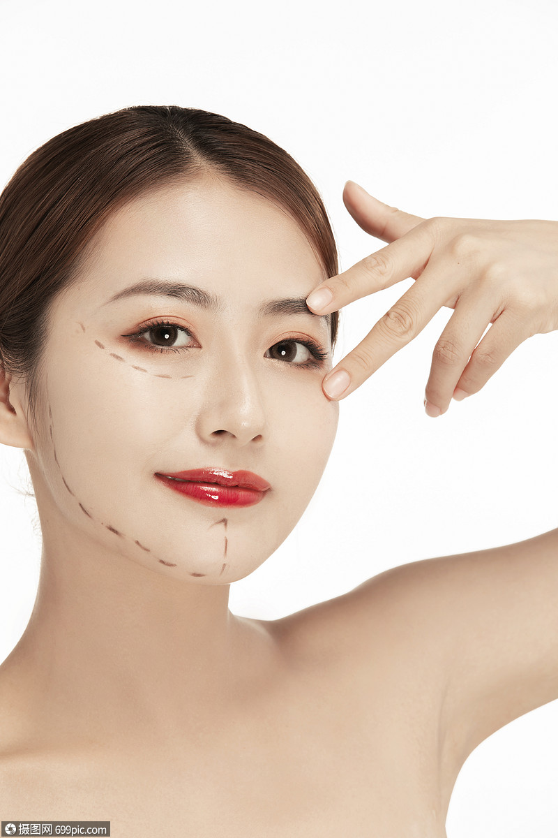 性感美女医疗整容整容线特写