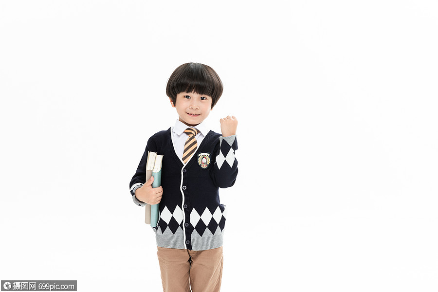 男孩加油形象孩子模特