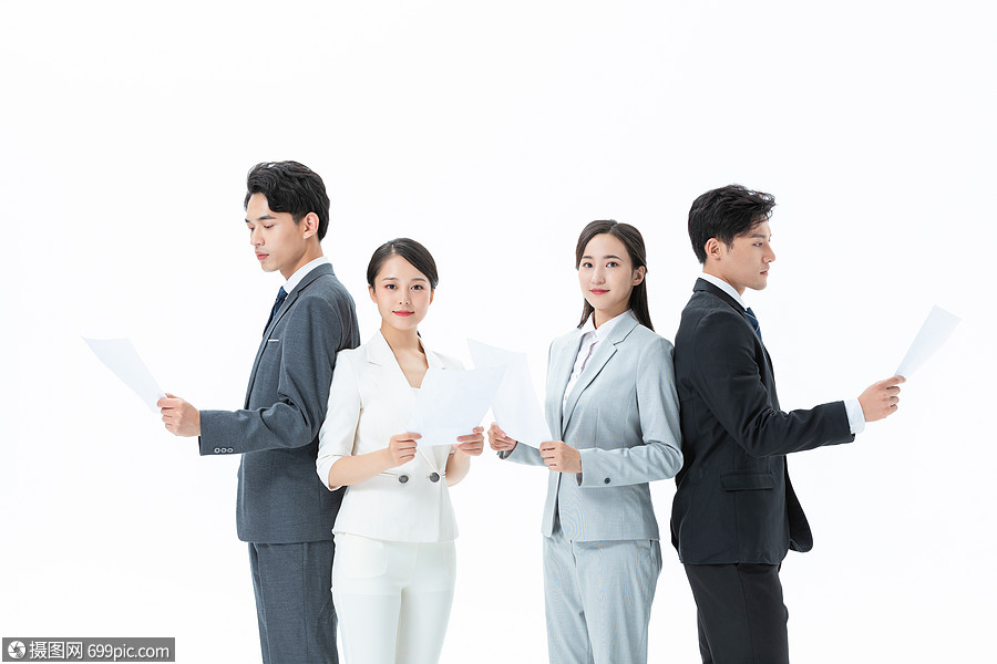 商务团队职场精英人物