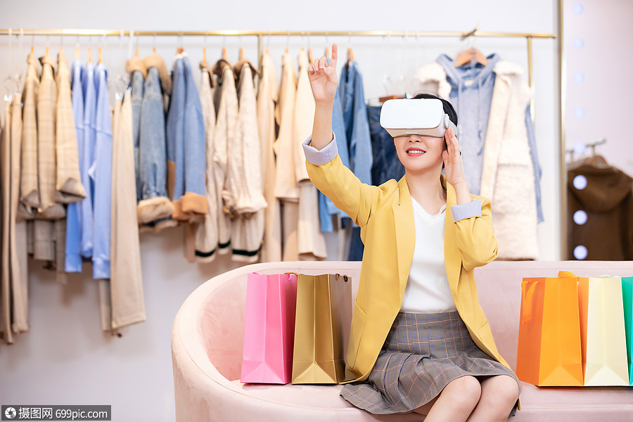 美女体验电商vr购物