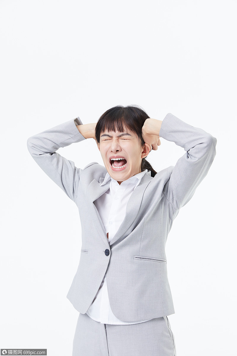 职场女性抓狂中国人亚洲人