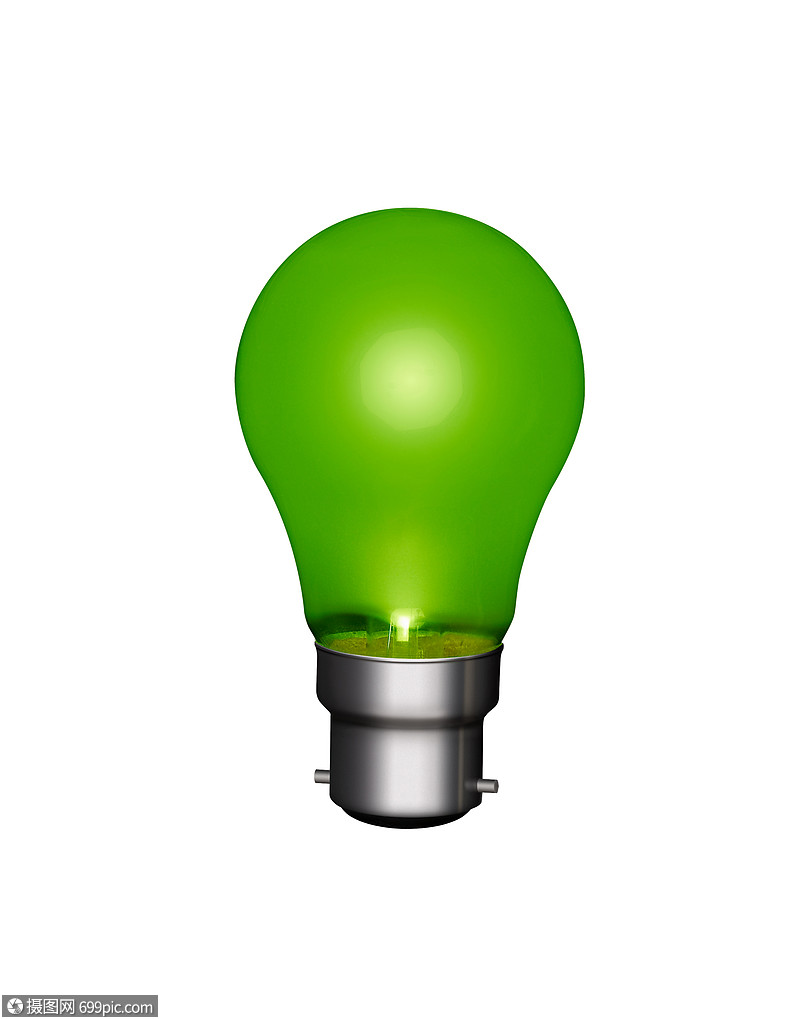 绿色灯泡