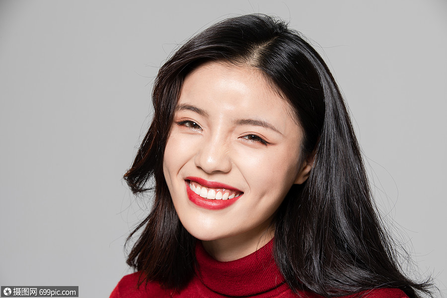 美女活力大笑表情时尚性感