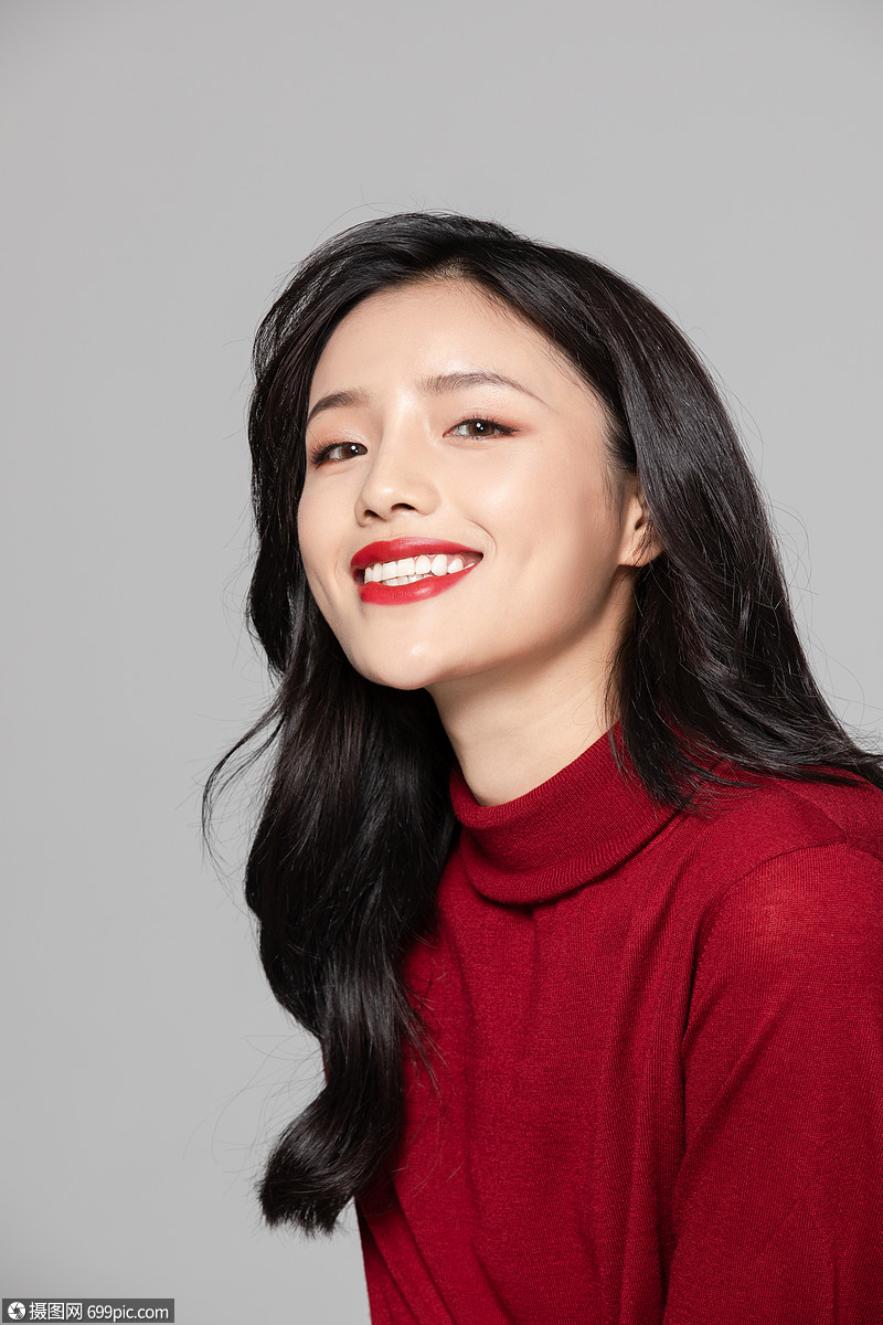 美女活力大笑表情