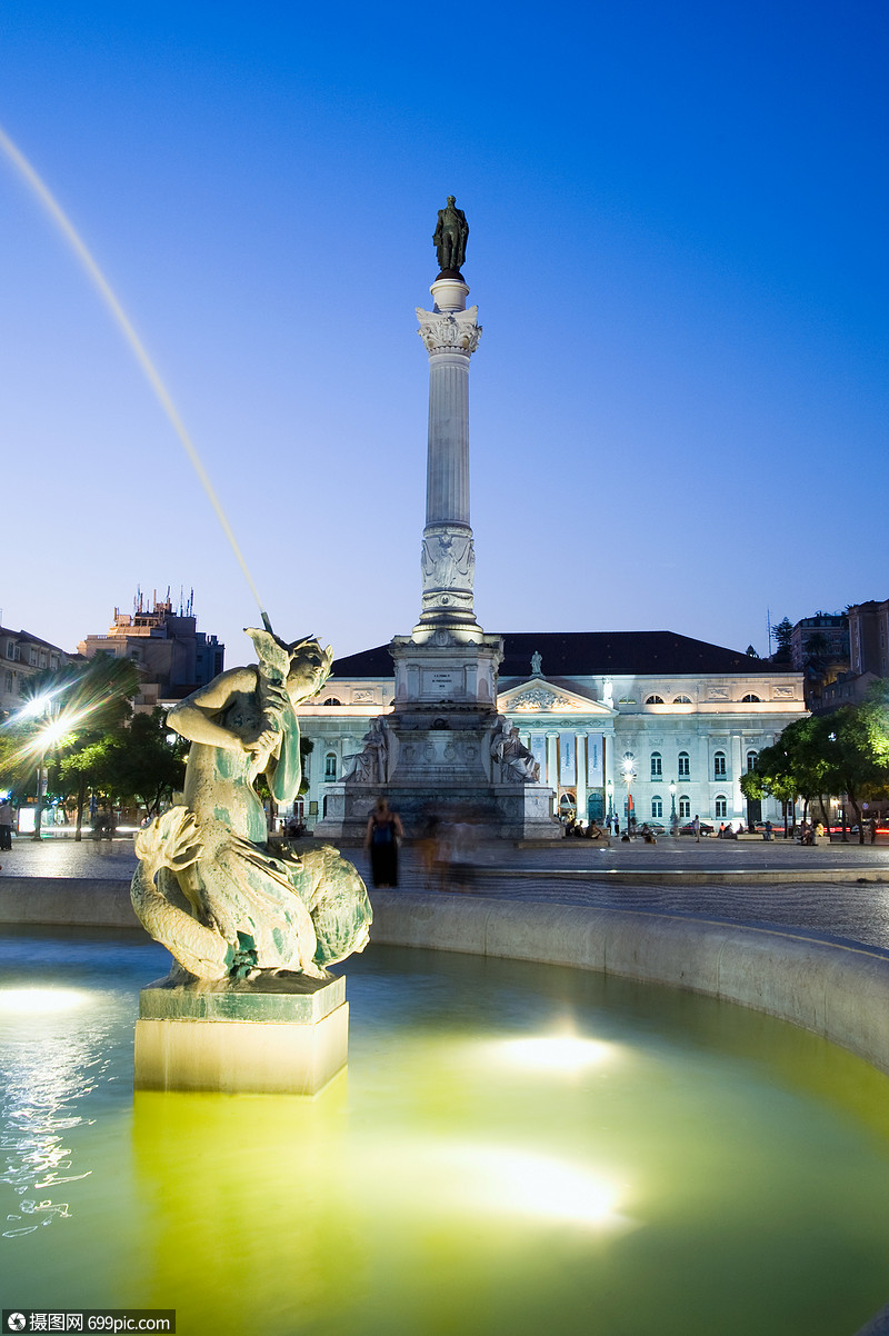 葡萄牙里斯本rossio广场