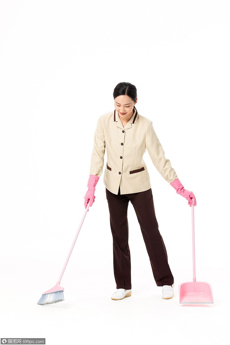 家政服务女性扫地