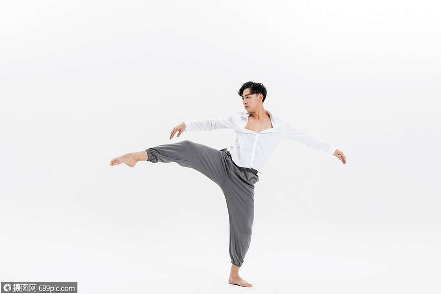 男性舞者舞蹈动作亚洲人舞蹈演员