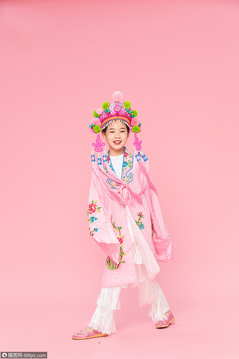 中国风潮流儿童戏剧戏服扮相