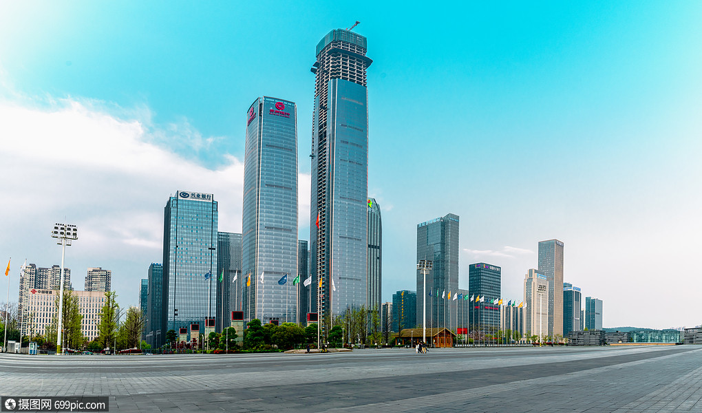 贵州贵阳国际金融中心写字楼摄影照片