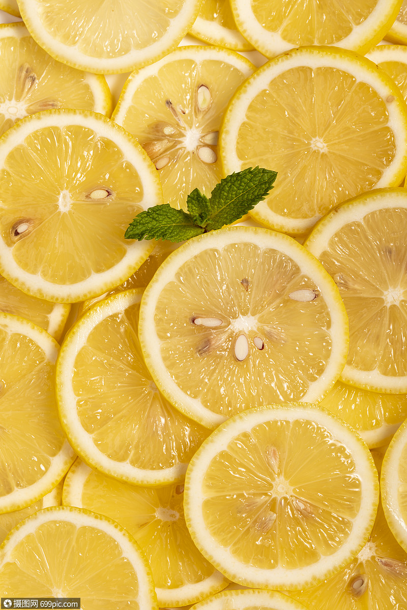 新鲜柠檬切片