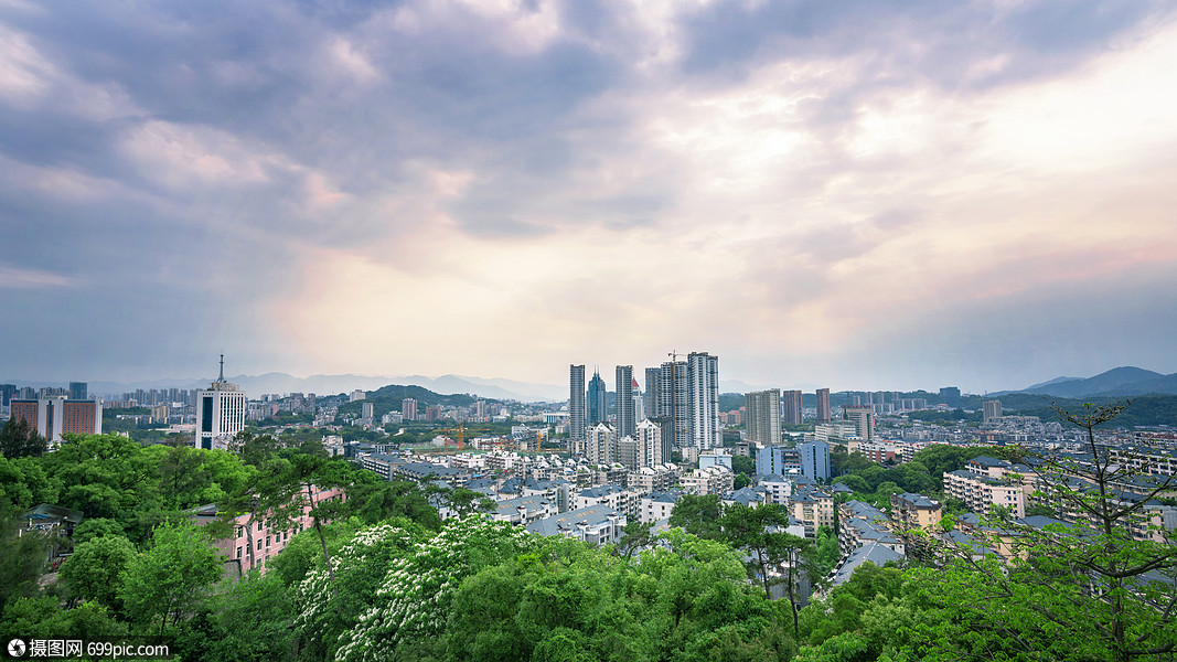 福建省会福州城全景