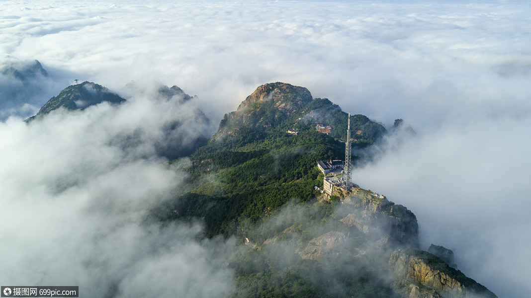 黄山101发射塔云海航拍