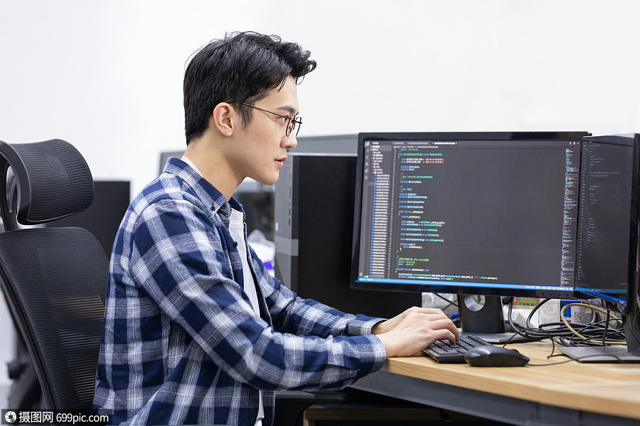 程序员认真工作