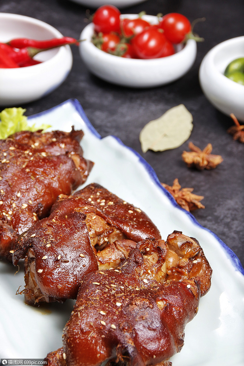 特色烤猪蹄烧烤卤猪蹄烧烤