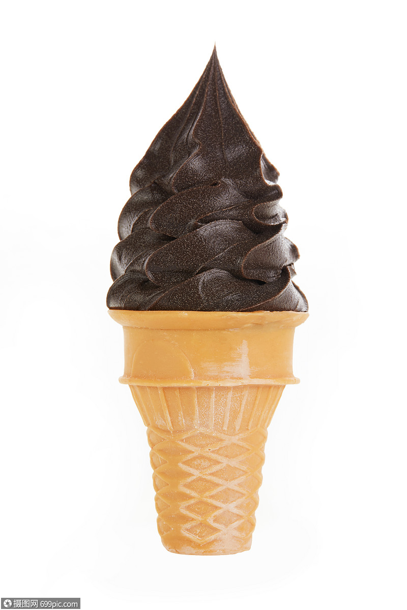巧克力甜筒冰淇淋夏日冰爽