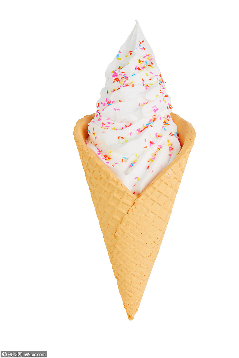 夏日奶油冰淇淋甜筒夏季食品