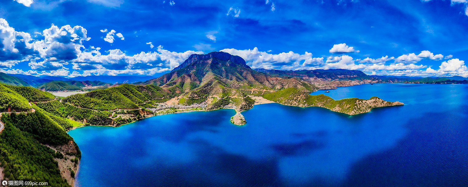 照片 自然风景 泸沽湖航拍全景图.jpg