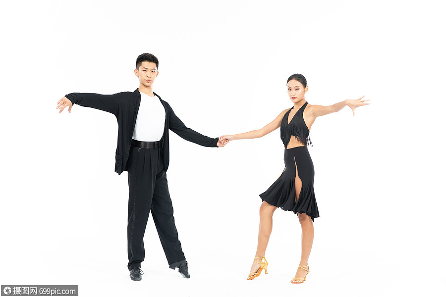 双人拉丁舞舞蹈动作练习专业舞者舞蹈练习