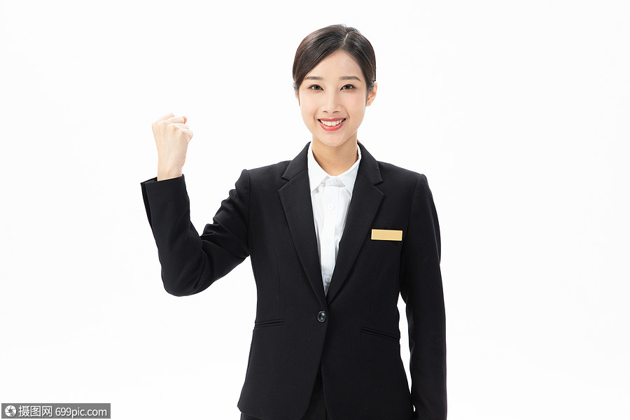 女性汽车销售员加油模特职场精英