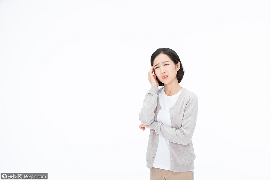 女性疾病身体不舒服头晕难受黄种人