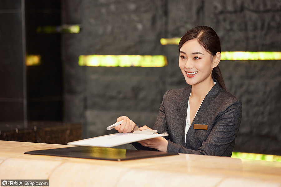 酒店前台服务前台接待豪华酒店