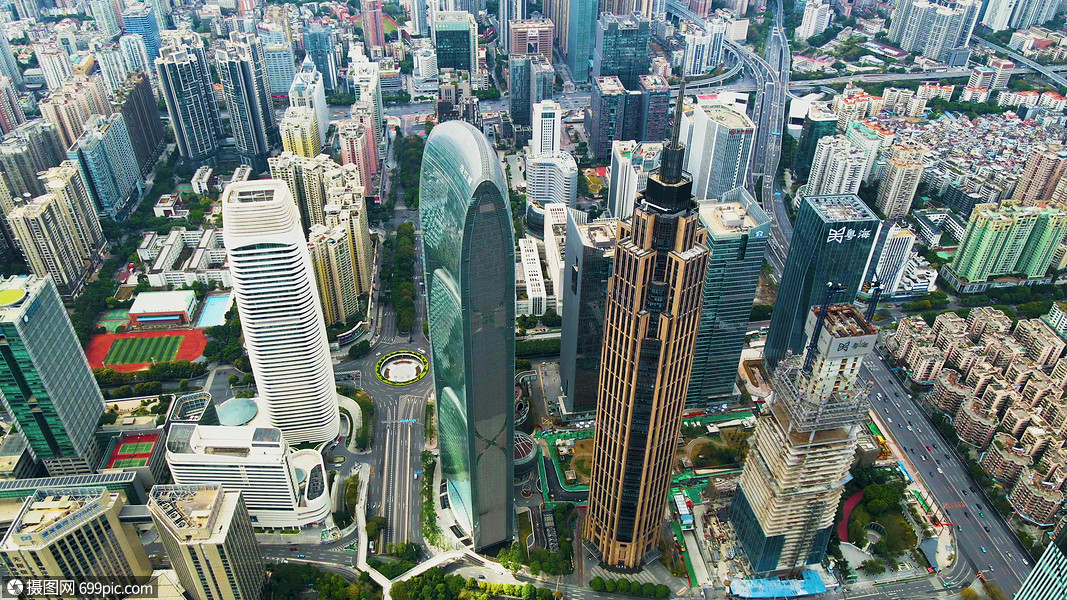 广州cbd商务建筑大厦地标2建筑广州塔高楼
